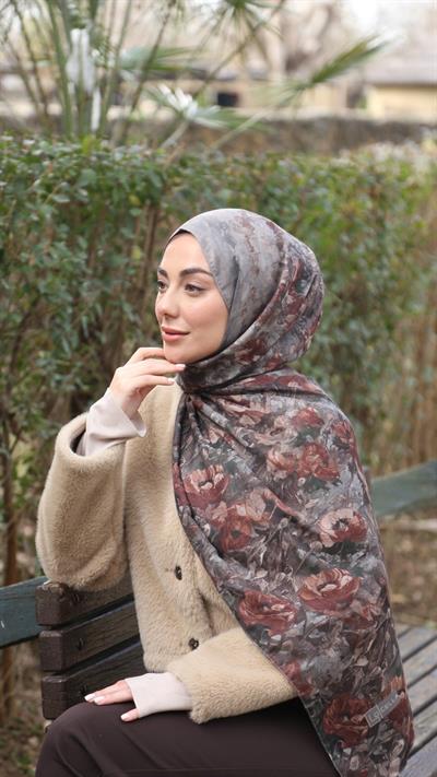 Locella Koza Pamuk Şal Vizon