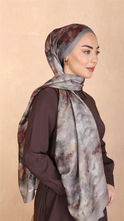 Locella Koza Pamuk Şal Vizon