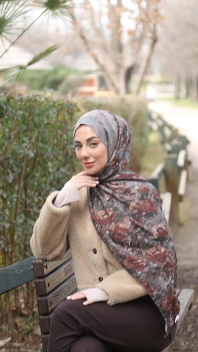 Locella Koza Pamuk Şal Vizon