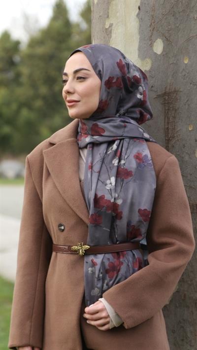 Locella Koza Pamuk Şal Vizon