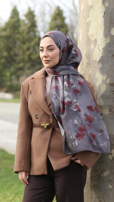 Locella Koza Pamuk Şal Vizon