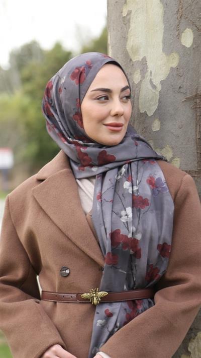 Locella Koza Pamuk Şal Vizon