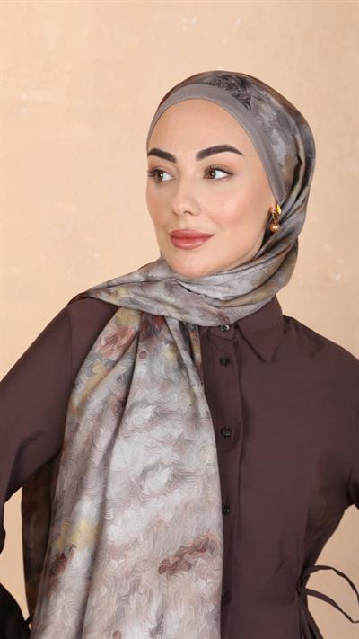Locella Koza Pamuk Şal Vizon