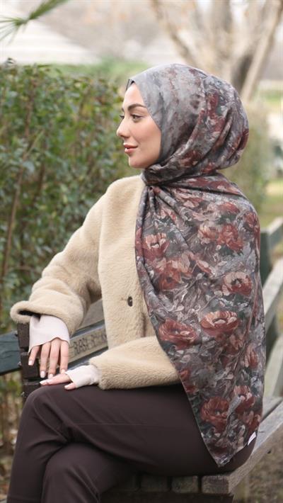 Locella Koza Pamuk Şal Vizon