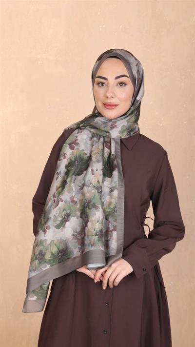 Locella Koza Pamuk Şal Yeşil