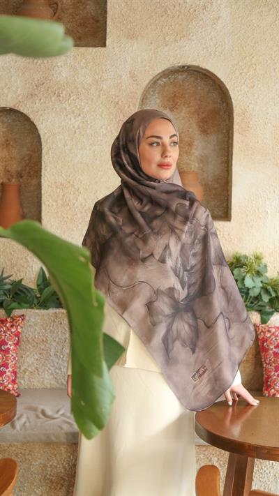 Locella Koza Pamuk Şal-Vizon-1