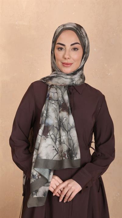 Locella Koza Pamuk Şal Yeşil