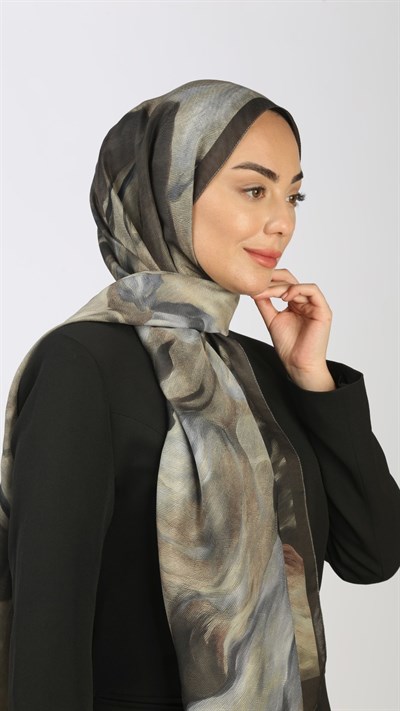 Locella Koza Pamuk Şal Yeşil