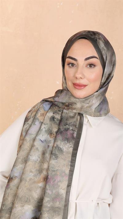 Locella Koza Pamuk Şal Yeşil