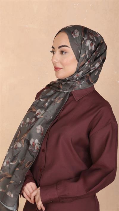 Locella Koza Pamuk Şal Yeşil