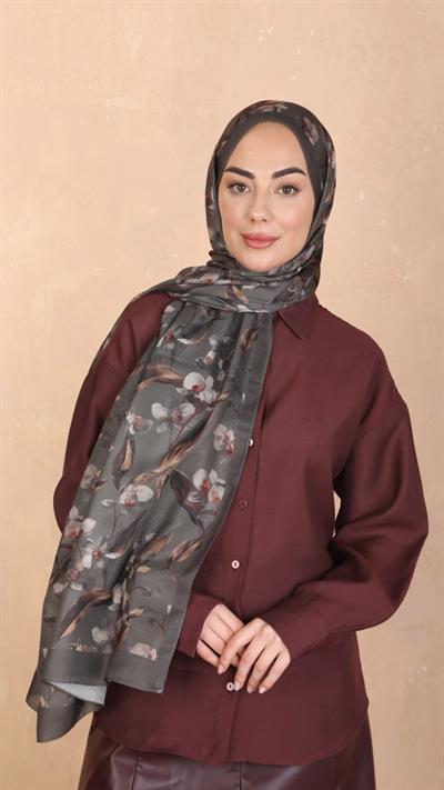 Locella Koza Pamuk Şal Yeşil