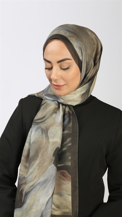 Locella Koza Pamuk Şal Yeşil