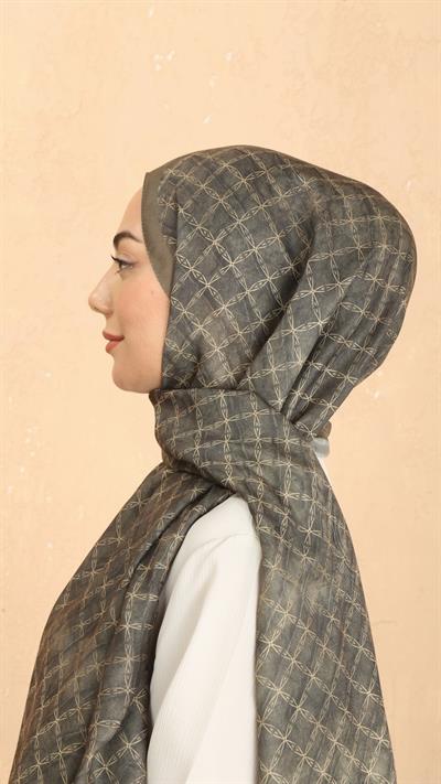 Locella Koza Pamuk Şal Yeşil