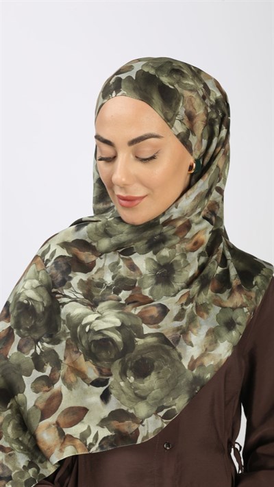 Locella Koza Pamuk Şal Yeşil