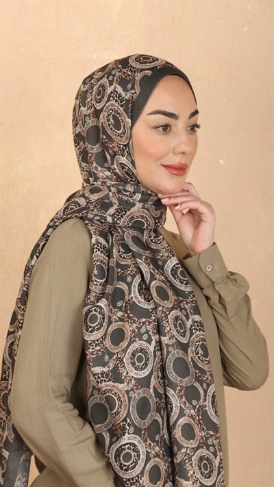 Locella Koza Pamuk Şal Yeşil