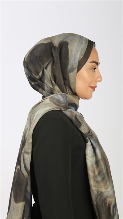 Locella Koza Pamuk Şal Yeşil