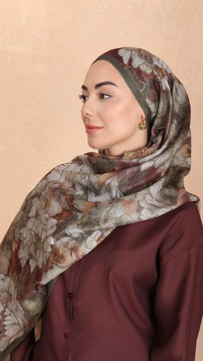 Locella Koza Pamuk Şal Yeşil