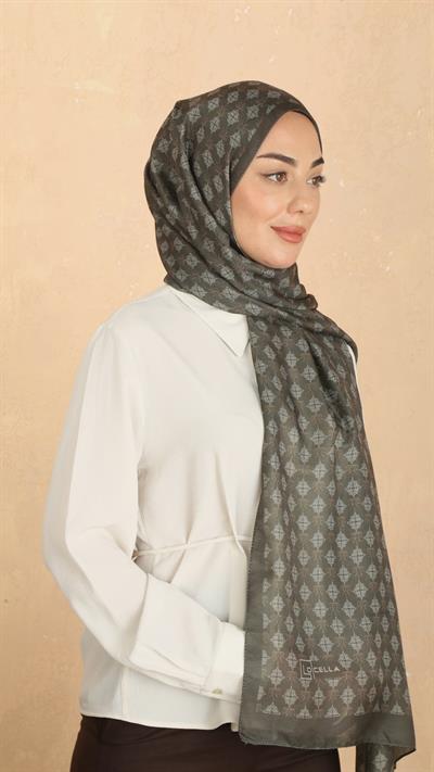 Locella Koza Pamuk Şal Yeşil