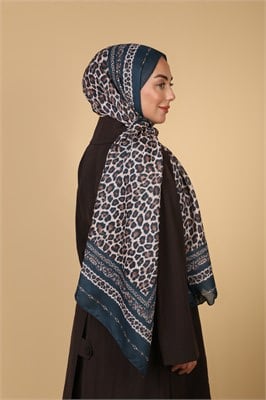 Locella Koza Pamuk Şal Zümrüt