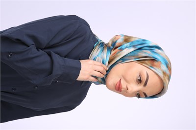 Locella Kristal Eşarp Deniz Mavisi