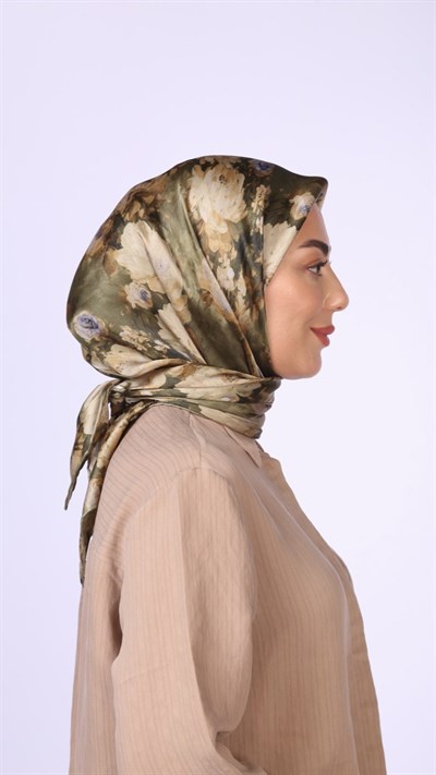 Locella Kristal Eşarp Haki Yeşil