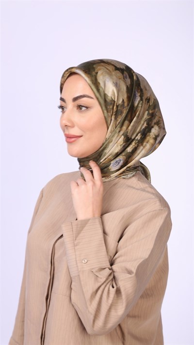 Locella Kristal Eşarp Haki Yeşil