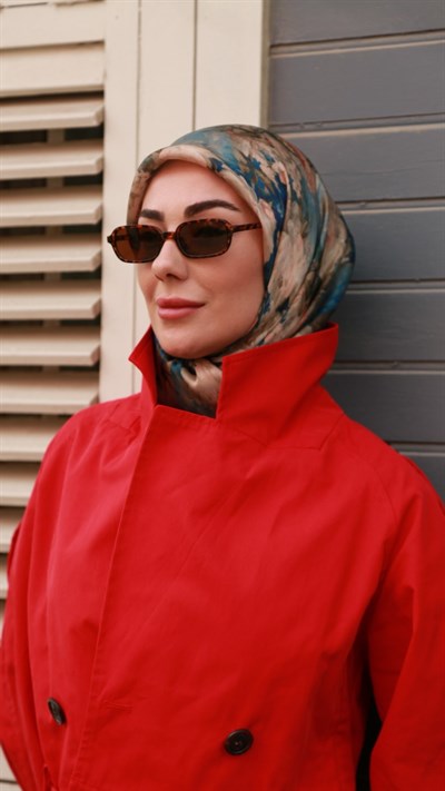 Locella Kristal Eşarp Mavi