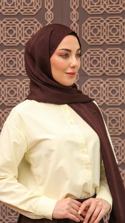 Locella Luna Şal Acı Kahve-1