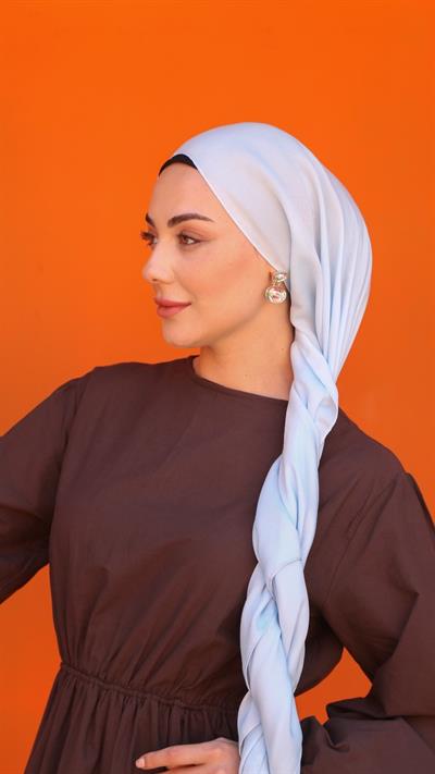 Locella Luna Şal Açık Mavi-10