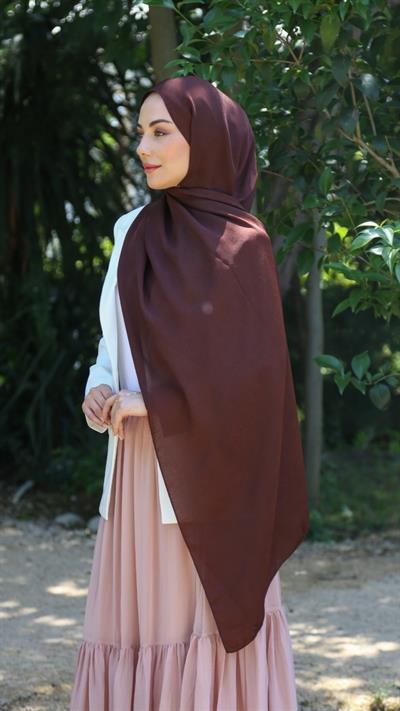 Locella Luna Şal Çikolata Kahve-2