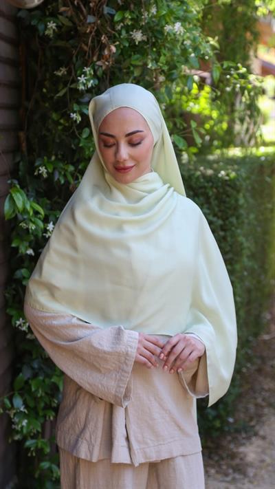 Locella Luna Şal Fıstık Yeşili-6