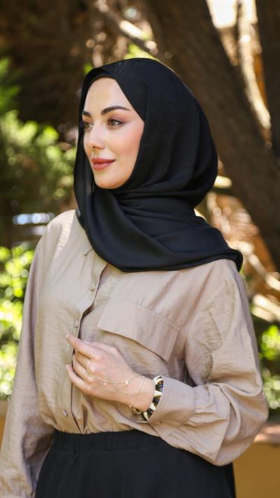 Locella Luna Şal Siyah-4