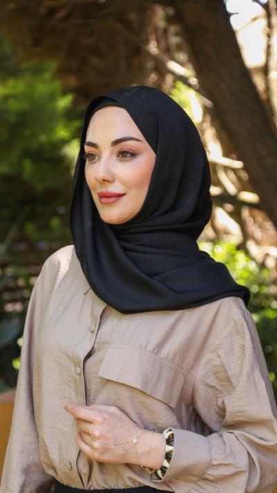 Locella Luna Şal Siyah-4