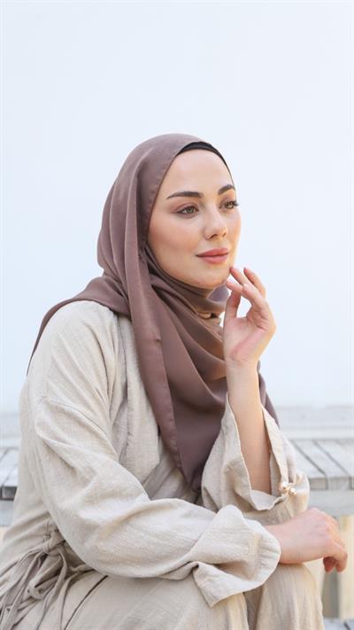 Locella Luna Şal Tozlu Kahve-19