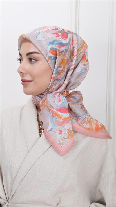 Locella Modal İpek Eşarp Turuncu-6