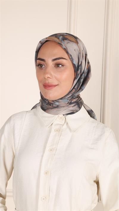 Locella Modal İpek Eşarp Siyah-4
