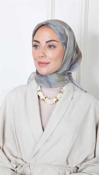 Locella Modal İpek Eşarp Gri-4