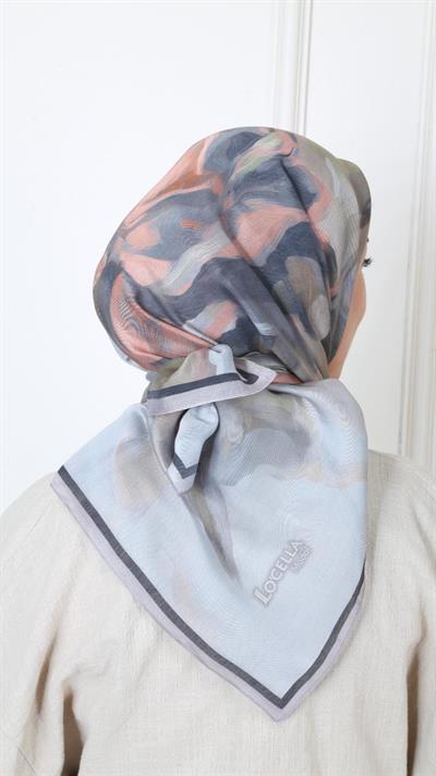 Locella Modal İpek Eşarp Gri-4