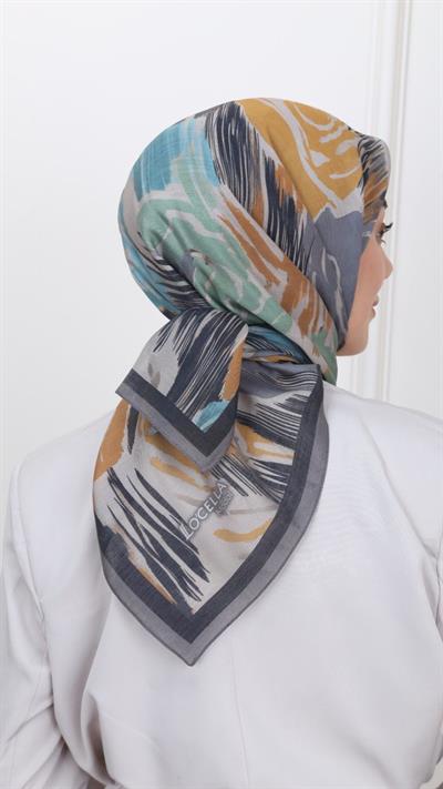 Locella Modal İpek Eşarp Siyah-9