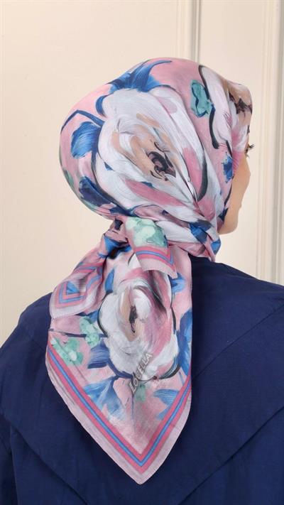 Locella Modal İpek Eşarp Pembe-1
