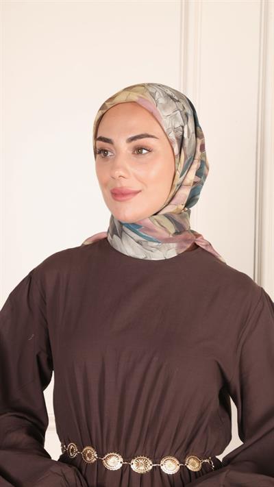 Locella Modal İpek Eşarp Mürdüm-5