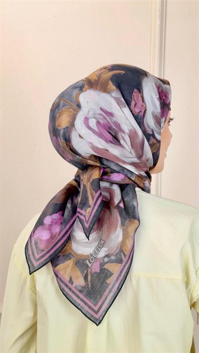 Locella Modal İpek Eşarp Siyah-10