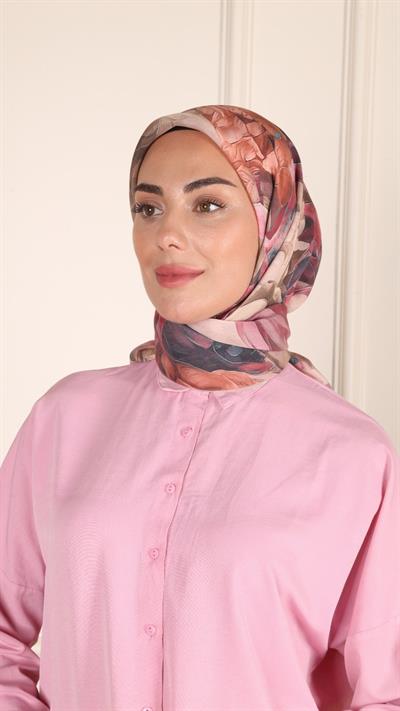 Locella Modal İpek Eşarp Pembe-10