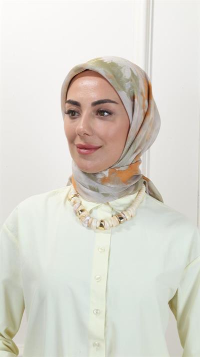 Locella Modal İpek Eşarp Yeşil-3