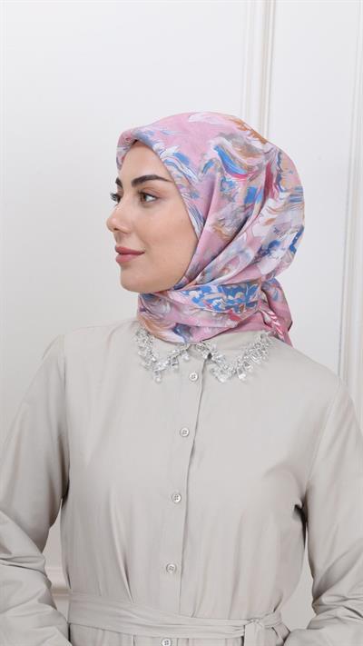 Locella Modal İpek Eşarp Canlı Pembe-9