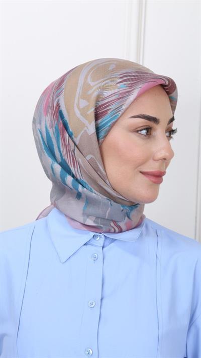 Locella Modal İpek Eşarp Gül Pembe-1