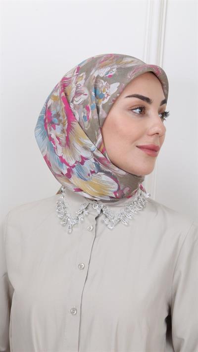 Locella Modal İpek Eşarp Yeşil-2
