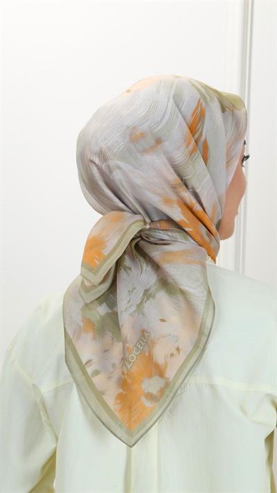Locella Modal İpek Eşarp Yeşil-3