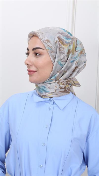 Locella Modal İpek Eşarp Vizon-3