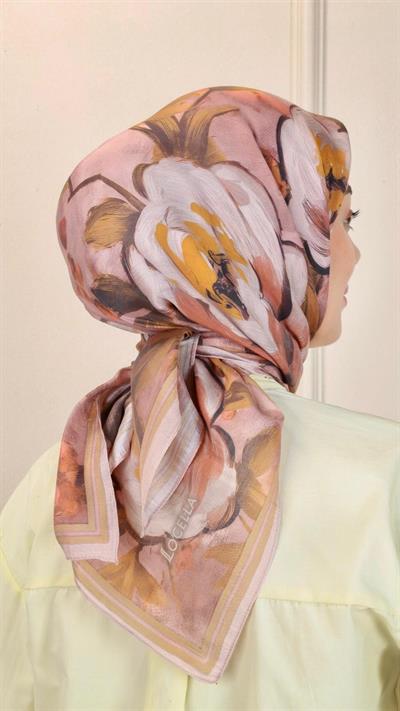 Locella Modal İpek Eşarp Gül Kurusu-2